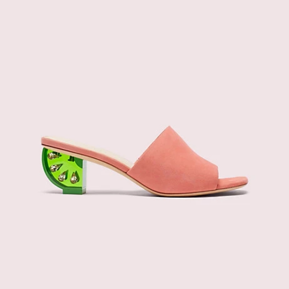Kate Spade Coral Citrus Slide Sandals- Many Sizes